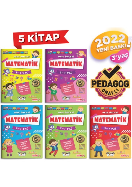 Gong Çocuk Matematik Seti 5 Kitap