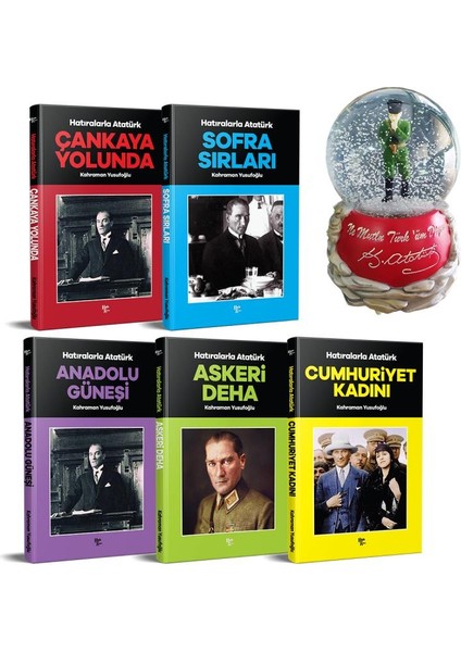 Izmir Marşlı Atatürk Su Küresi ve Hatıralarla Atatürk Seti - Ali Güler