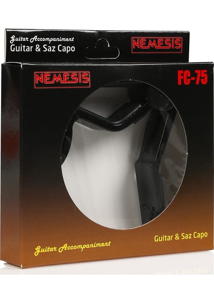 Senses Müzik Nemesis Gitar Kelepçesi Fc-75 Capo + 5 Adet Pena