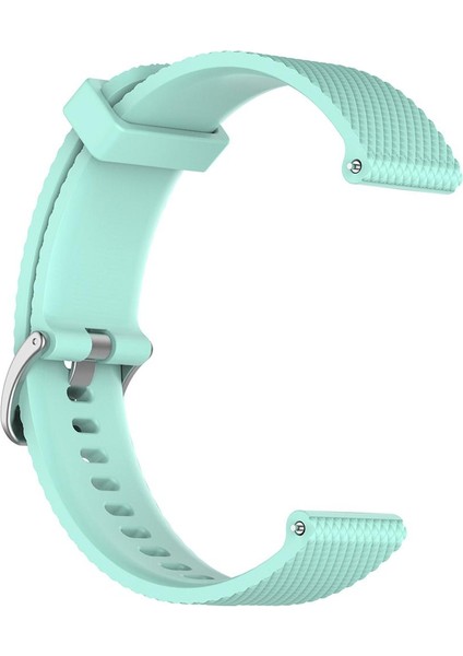 22MM Yumuşak Silikon Kauçuk Izle Bandı Su Geçirmez Spor Kayışı Için Polar Yeşil