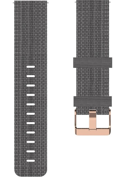 Yumuşak Naylon Akıllı Izle Için 18MM Bilek Kayışı Watch Band Su Geçirmez Gri