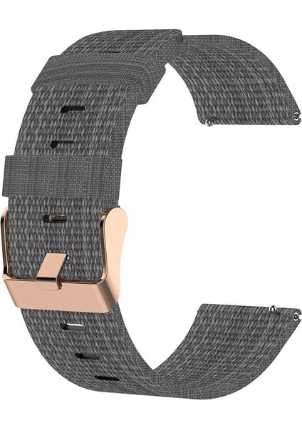 Yumuşak Naylon Akıllı Izle Için 18MM Bilek Kayışı Watch Band Su Geçirmez Gri