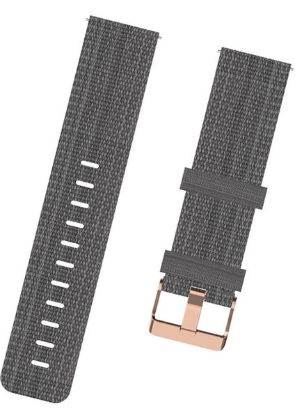 Yumuşak Naylon Akıllı Izle Için 18MM Bilek Kayışı Watch Band Su Geçirmez Gri