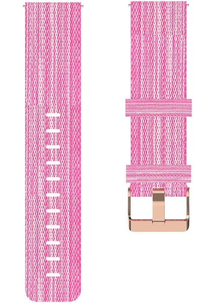 Yumuşak Naylon Akıllı Izle Için 18MM Bilek Kayışı Watch Band Su Geçirmez Pembe(Yurt Dışından)