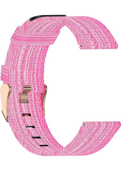 Yumuşak Naylon Akıllı Izle Için 18MM Bilek Kayışı Watch Band Su Geçirmez Pembe(Yurt Dışından)