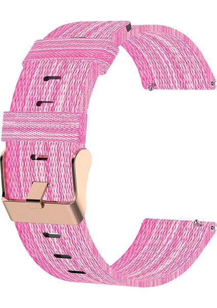 Yumuşak Naylon Akıllı Izle Için 18MM Bilek Kayışı Watch Band Su Geçirmez Pembe(Yurt Dışından)