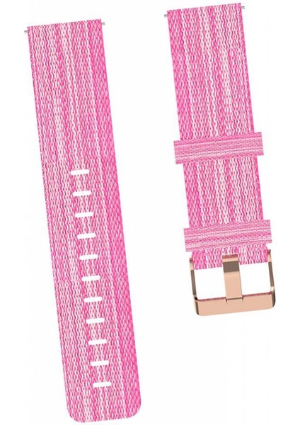 Yumuşak Naylon Akıllı Izle Için 18MM Bilek Kayışı Watch Band Su Geçirmez Pembe(Yurt Dışından)