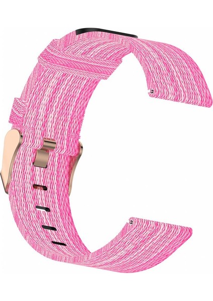 Yumuşak Naylon Akıllı Izle Için 18MM Bilek Kayışı Watch Band Su Geçirmez Pembe(Yurt Dışından)