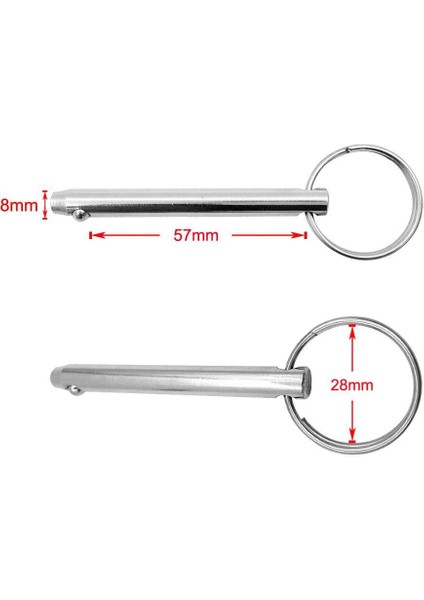 1 Adet Ağır Paslanmaz Çelik Tekne Üst Güverte Menteşe Hızlı Yayın Top Pin