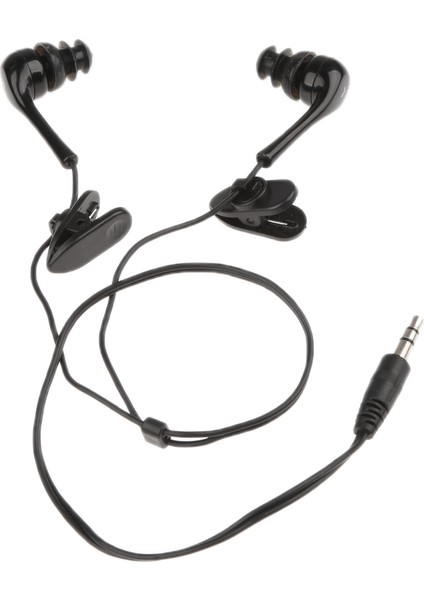 3.5mm Su Geçirmez Mp3 Müzik Çalar Spor Yüzme Duş Kulaklık Siyah