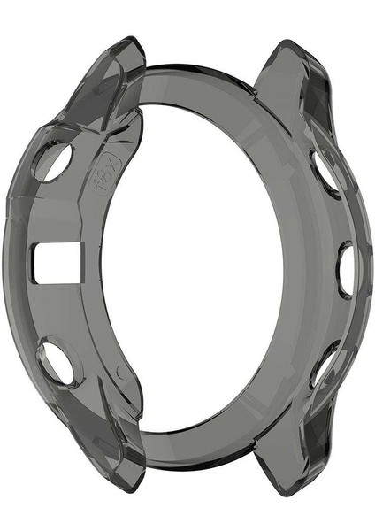 Akıllı Izle Ekran Kılıfı Kapak Fenix ​​6x Siyah Için Silikon Koruyucu modelleri