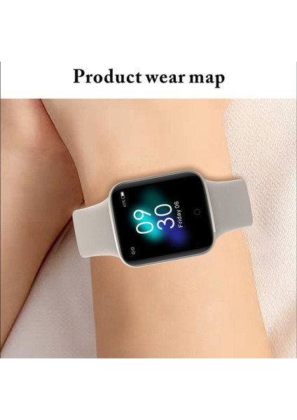 Spor Bluetooth 4.0 Kalp Hızı Monitörü Kan Oksijen Akıllı Izle Gri