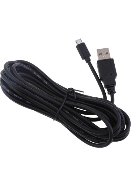 3.5 Metre Android 5V2A Şarj Kablosu Mikro USB 90 Derece Sağ Bükülmüş Kafa(Yurt Dışından)