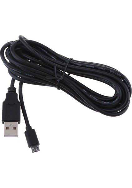3.5 Metre Android 5V2A Şarj Kablosu Mikro USB 90 Derece Sağ Bükülmüş Kafa(Yurt Dışından)