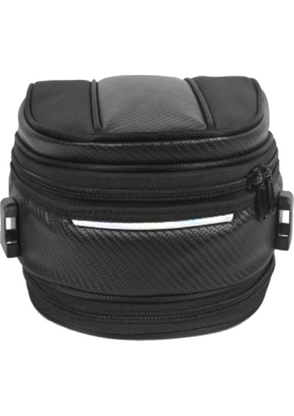 Motosiklet Motosiklet Kuyruk Koltuk Çantası Su Geçirmez Dayanıklı 30X21.5X20 cm Siyah