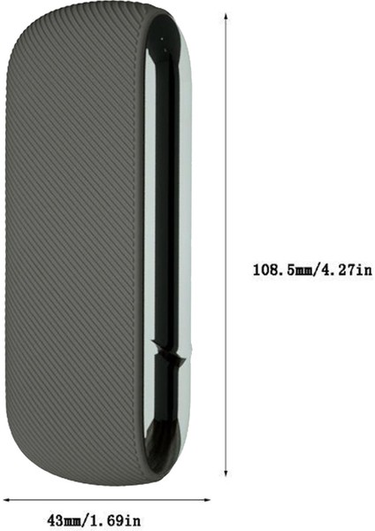 Dimi Silikon Kapak Iqos 3.0 Gri ​​ve Gümüş Gri ve Gümüş Için Tam Koruyucu Kılıf Kılıfı fırsatları