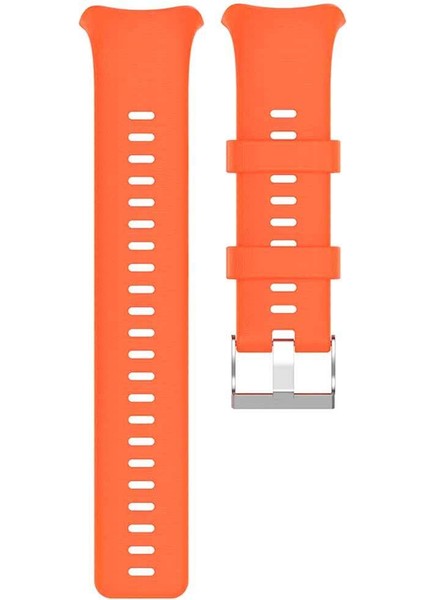 Yedek Yumuşak Silikon Bilek Kayışı 22MM Genişlik Spor Izle, Turuncu