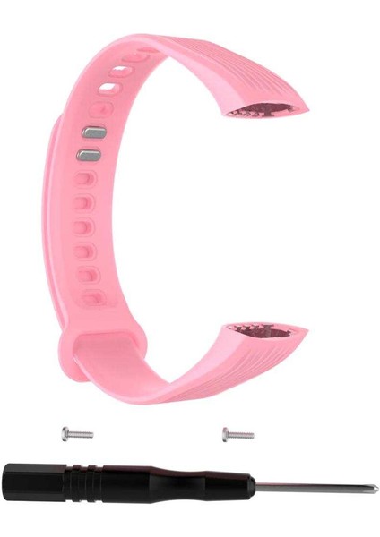 Silikon Akıllı Watch Band Yedek Bilek Kayışı Huawei Onur 3 Pembe