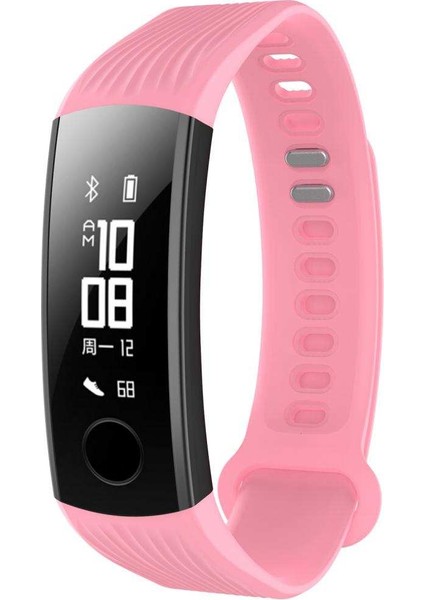Silikon Akıllı Watch Band Yedek Bilek Kayışı Huawei Onur 3 Pembe