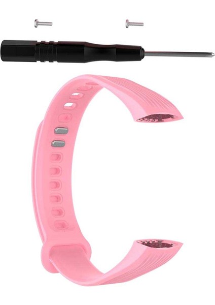 Silikon Akıllı Watch Band Yedek Bilek Kayışı Huawei Onur 3 Pembe