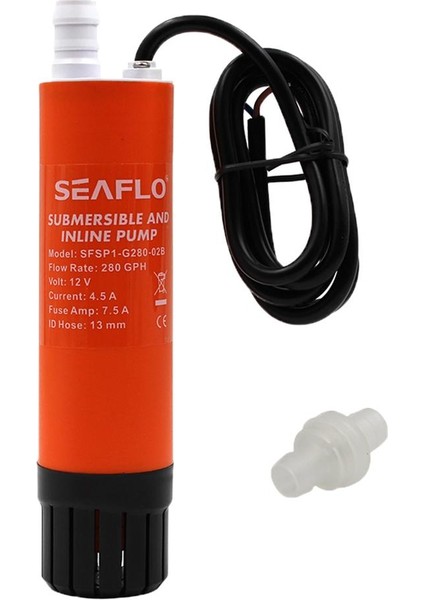 Seaflo 12 V 280GPH Dalgıç / Satır Içi Su / Dizel Transfer Pompası Denizcilik Için