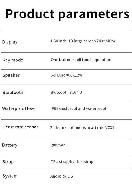 Ios Yeşil Için Akıllı Izle Kan Basıncı Monitörü Bilezik Bileklik