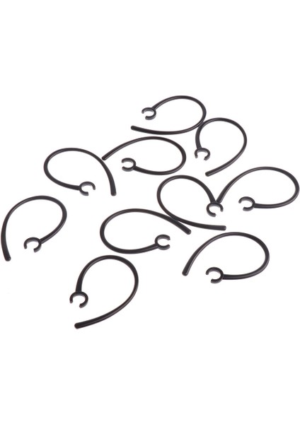 10 Adet Kulak Kanca Döngü Samsung iPhone Bluetooth Kulaklık Için Klip Değiştirme 5.6mm E Siyah(Yurt Dışından)