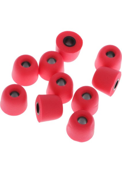 5 Pairs 4.5mm Bellek Köpük Ipuçları Universe Kulakiçi Kulaklıklar Için Kulaklık Kırmızı Kırmızı