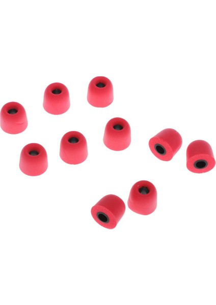 5 Pairs 4.5mm Bellek Köpük Ipuçları Universe Kulakiçi Kulaklıklar Için Kulaklık Kırmızı Kırmızı
