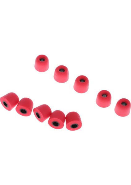 5 Pairs 4.5mm Bellek Köpük Ipuçları Universe Kulakiçi Kulaklıklar Için Kulaklık Kırmızı Kırmızı