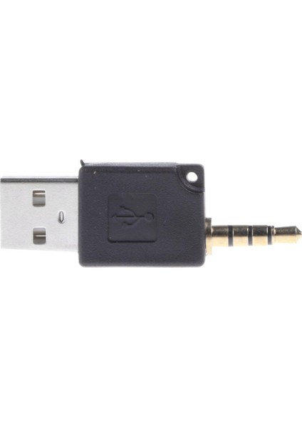 2 In 1 USB Veri Senkronizasyon Şarj Adaptörü 3.5mm Ipod Shuffle Için 1. 2. Siyah fiyatları