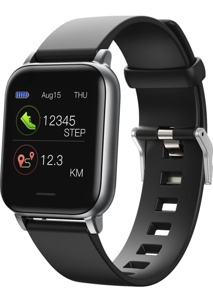1.3 Inç 2021 Bluetooth Akıllı Izle Bilezik Uyku Monitörü Mesaj Hatırlatma Siyah