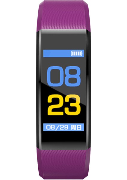 Spor Izci, Aktivite Izci Izleme ile Kalp Hızı Monitörü, Su Geçirmez Mor
