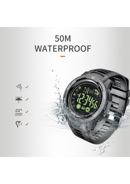 Erkekler Erkek Spor Süper Zorlu Akıllı Spor Bluetooth Izle Açık Güzel Siyah
