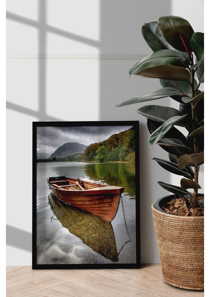 Çerçeveli Tablo Modern Sanatsal Çerçeveler Dekorasyon Ev Dekoru Tekli Çerçeve Manzara Özc-95