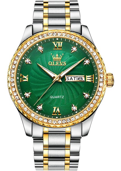 Chronograph Erkek Saati Su Geçirmez Paslanmaz Çelik (Yurt Dışından)