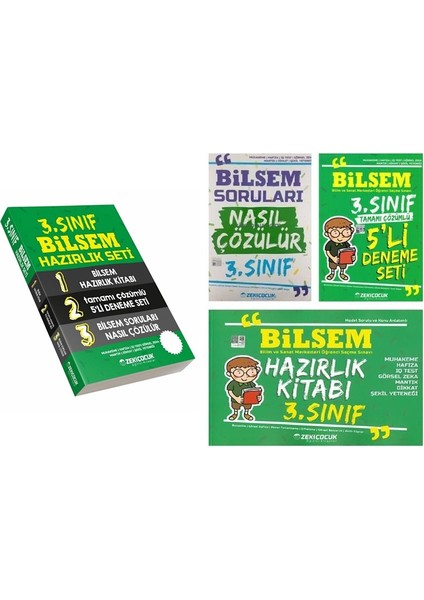 3. Sınıf Bilsem Hazırlık Seti Mantık Z