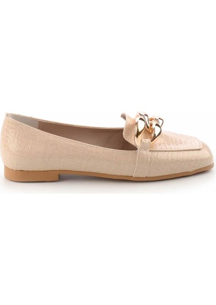 Bej Rugan Kadın Loafer Ayakkabı K016411663