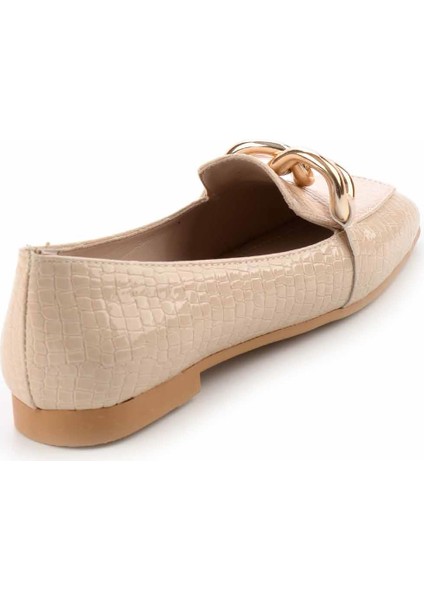 Bej Rugan Kadın Loafer Ayakkabı K016411663