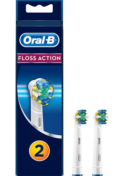 Floss Action 2'li Şarjlı Diş Fırçası Yedek Başlığı