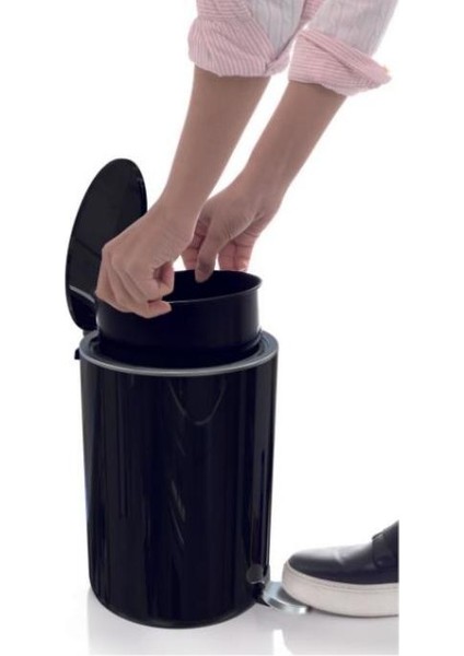 Lenox Çöp Kovası Pedallı 5 Litre Siyah modelleri