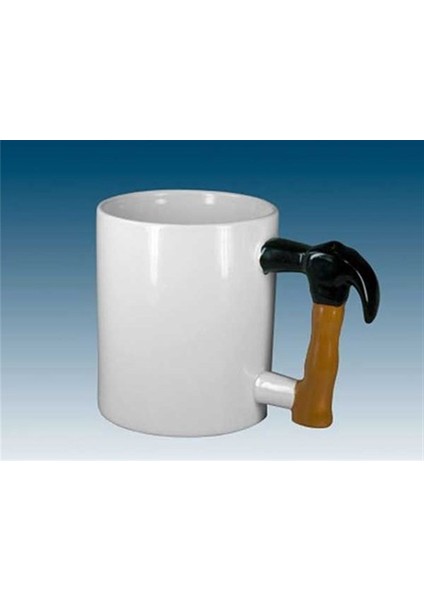 Ilginç Hediyelik Çekiç Kulplu Tasarımlı Seramik Kupa Bardağı modelleri