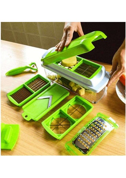 Nicer Dicer Plus Doğrayıcı Rende Mutfak Robotu Çok Fonksiyonlu Soğan Sebze Dilimleyici Doğrama