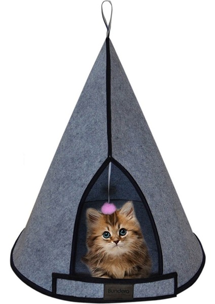 Cat Tower Kedi Yuvası Evi Köpek Yatağı Kulübesi Minderi Evcil Hayvan Pet Çadırı Yuva