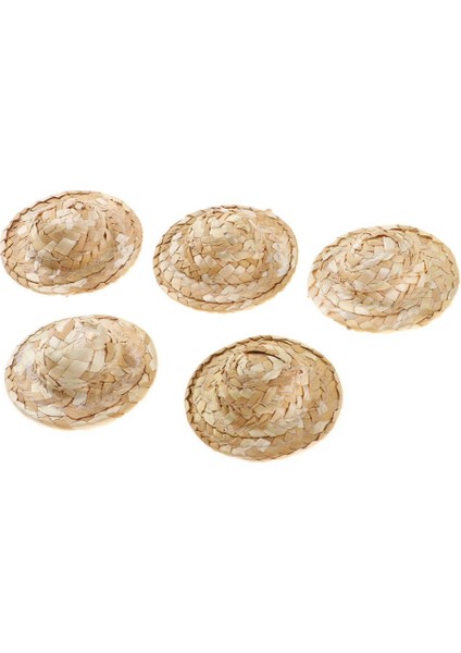 El Dokuma 1/12 Hasır Şapka Mini Bebek Şapka Süsleme Strawhat Minyatür Kitleri (Yurt Dışından) fırsatları