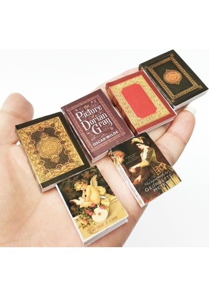 6 Adet 1:12 Dollhouse Minyatürleri Mini Kitaplar Mobilya Yaşam Sahnesi Dekoratif (Yurt Dışından) modelleri