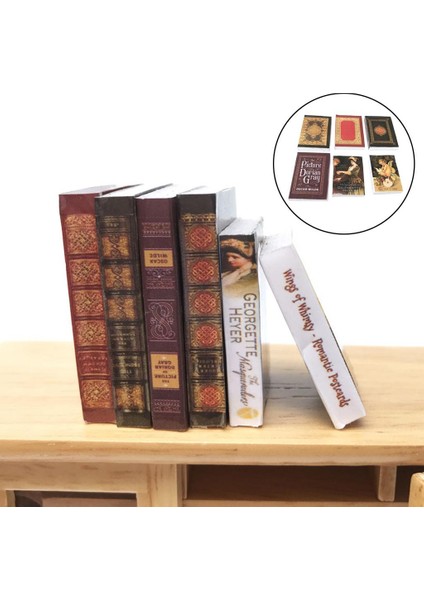 6 Adet 1:12 Dollhouse Minyatürleri Mini Kitaplar Mobilya Yaşam Sahnesi Dekoratif (Yurt Dışından) fırsatları