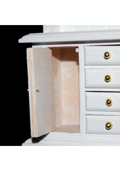 Avrupa Mini Kitaplık Yuvarlak Masa 1/12 Dollhouse Minyatür Mobilya Dekor (Yurt Dışından) fiyatları