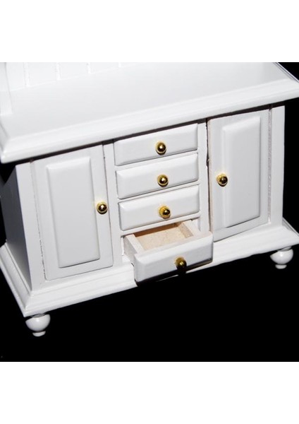Avrupa Mini Kitaplık Yuvarlak Masa 1/12 Dollhouse Minyatür Mobilya Dekor (Yurt Dışından) indirimleri