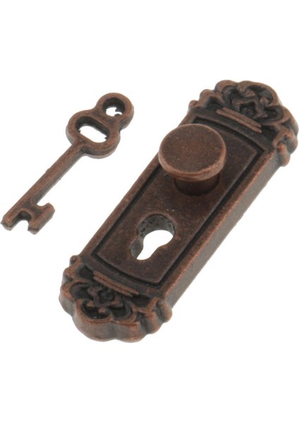 4 Parça 1/12 Dollhouse Minyatür Vintage Kapı Kilitleri ile Anahtarları - Bronz (Yurt Dışından) fırsatları